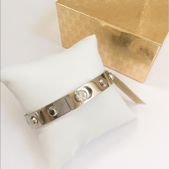 Michael Kors Astor double hinge bangle bracelet - Picture 2 of 6